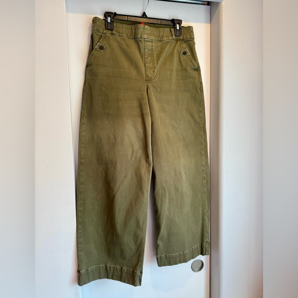 SPANX Olive Green Wide Leg Pants